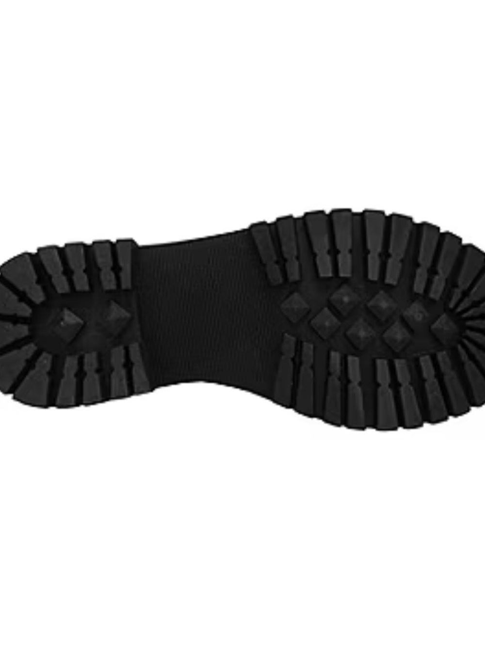 Women’s Black Lace-Up Combat Boots with Buckle Accent-NEW - Picture 7 of 7